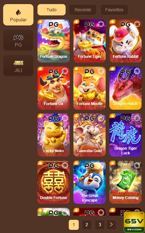 65v.com - experimentar os melhores jogos online